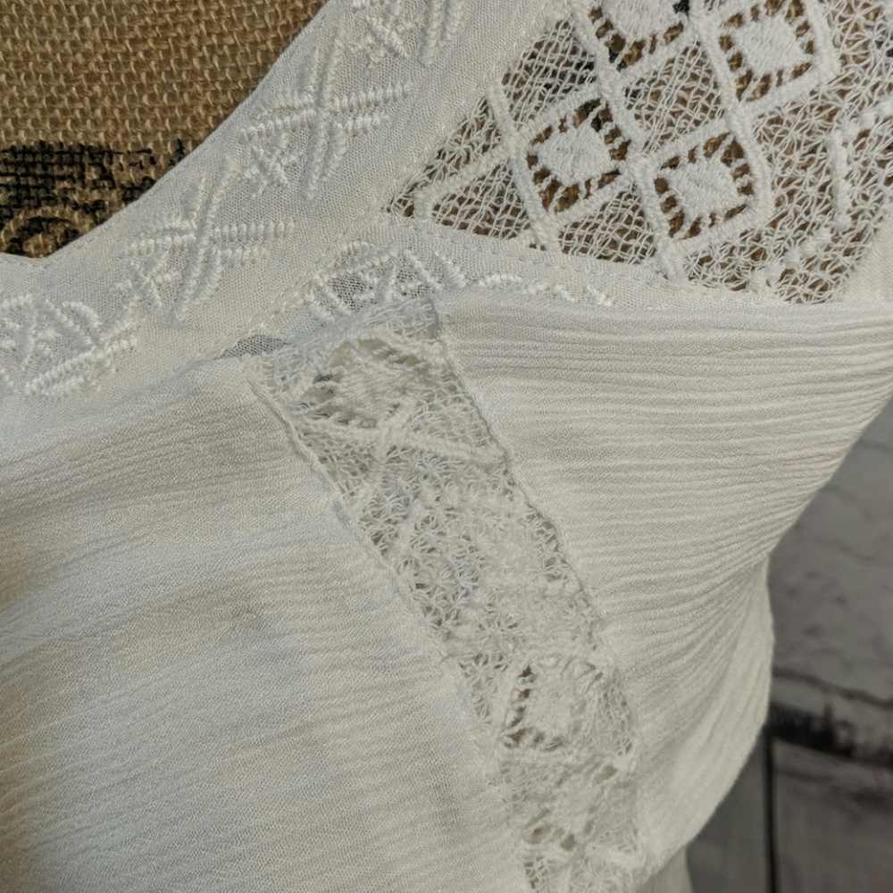 Maurices White Lace Romantic Blouse - Picture 4 of 5